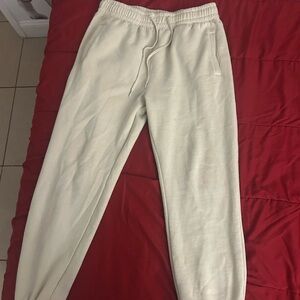 2 Men's Cream Jogger Pants